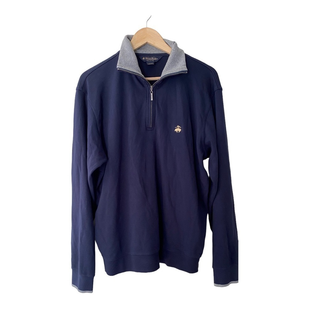 Brooks Brothers Quarter Zip Sweater 100% Pima  Cotton​​​​​​​